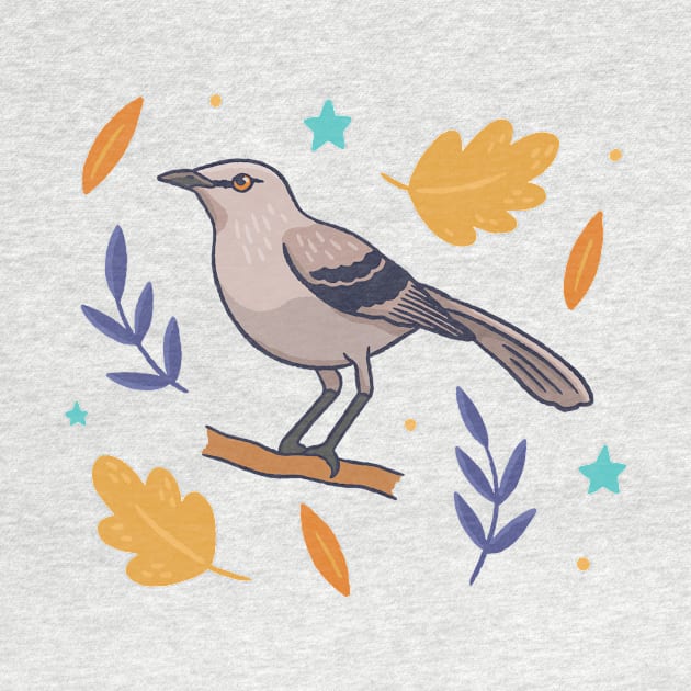 Northern Mockingbird by Katie Nieland Art